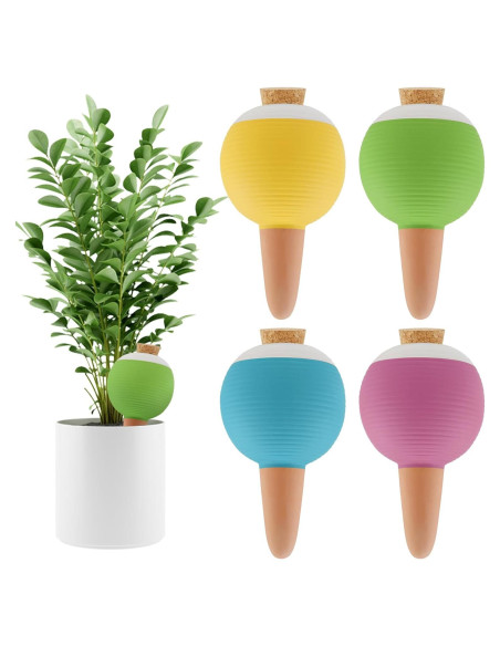 Esferas de Riego Automático Kalolary 4 Pcs 430 ml Terracota Esferas de Riego Automático Kalolary 4 Pcs 430 ml Terracota