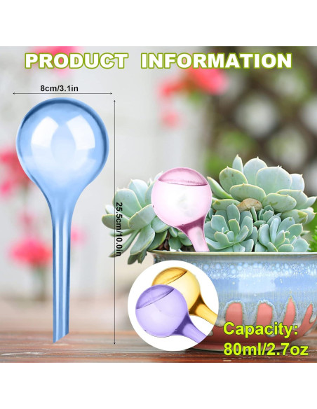 Droutti 4 Esferas de Riego Automático para Plantas 26.5x8 cm Droutti 4 Esferas de Riego Automático para Plantas 26.5x8 cm