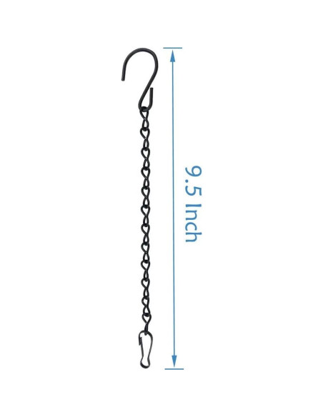 Paquete de 10 cadenas colgantes YINGFENG 24.13 cm negras Paquete de 10 cadenas colgantes YINGFENG 24.13 cm negras