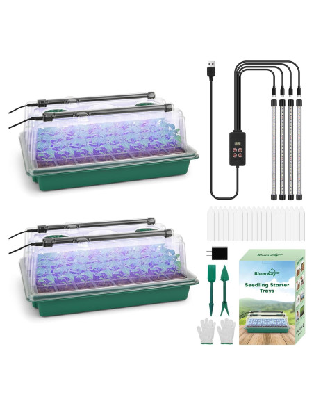 Bandeja de Inicio de Semillas BlumWay 80 Celdas con Luz Bandeja de Inicio de Semillas BlumWay 80 Celdas con Luz