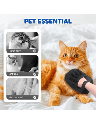 Guantes de Eliminación de Pelo de Mascota Medech - Paquete de 3
