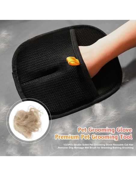 Guantes de Aseo para Mascotas OJJ - Quitapelos Reutilizables Guantes de Aseo para Mascotas OJJ - Quitapelos Reutilizables
