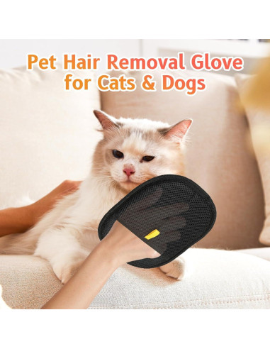Guantes de Aseo para Mascotas OJJ - Quitapelos Reutilizables