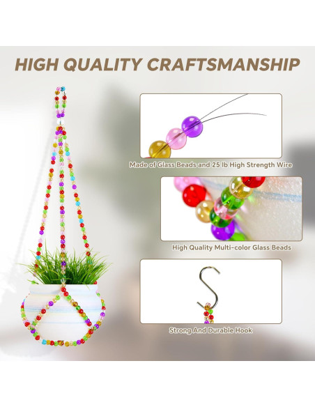 Colgador de Plantas de Macramé Genérico 43 cm Multicolor Colgador de Plantas de Macramé Genérico 43 cm Multicolor