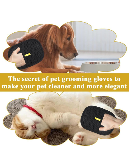 Guantes de Aseo Doble Cara PKRFCJ para Mascotas 20x15 cm Guantes de Aseo Doble Cara PKRFCJ para Mascotas 20x15 cm