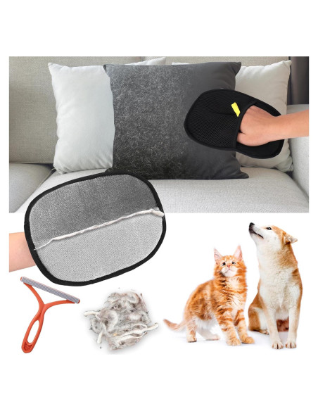 Guantes Electroestáticos AIERSA para Eliminación de Pelo de Mascota Guantes Electroestáticos AIERSA para Eliminación de Pelo de Mascota