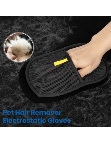 Guante Quitapelos de Mascota Clussbin 2Pcs Reutilizable