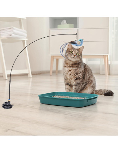 Juguetes Interactivos para Gatos Oziral - 10 Piezas con Ventosa