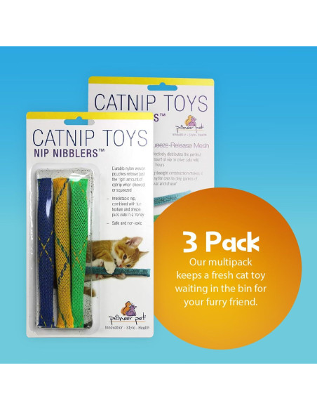 Juguete para Gatos Pioneer Pet Nip Nibblers - Paquete de 3 Juguete para Gatos Pioneer Pet Nip Nibblers - Paquete de 3