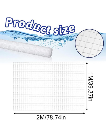 Malla Transparente para Acuario Bruislard 2x1m Reemplazo Malla Transparente para Acuario Bruislard 2x1m Reemplazo