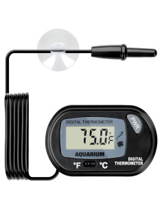 Termómetro Digital LCD Simple Deluxe para Acuario y Terrario