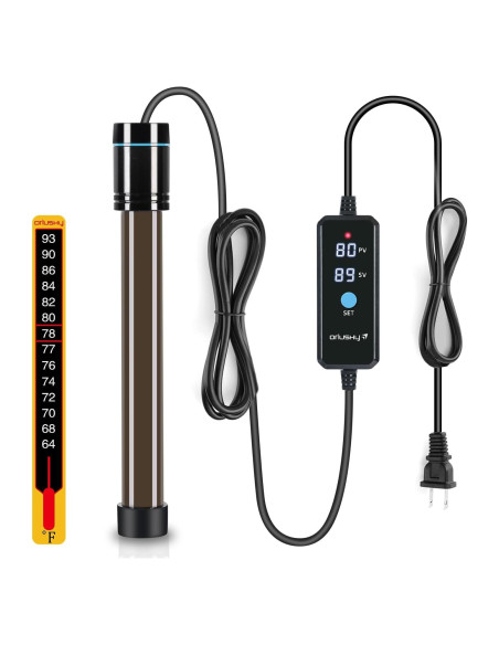 Calentador de Acuario Orlushy 150W con Control Digital y Termómetro Calentador de Acuario Orlushy 150W con Control Digital y Termómetro
