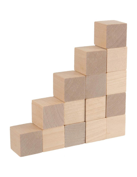 800 Cubos de Madera Natural ZEONHAK 1.9 cm para Manualidades 800 Cubos de Madera Natural ZEONHAK 1.9 cm para Manualidades
