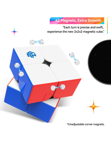 Cubo Magnético GAN 251 M Air 2x2 para Principiantes - 81.92g