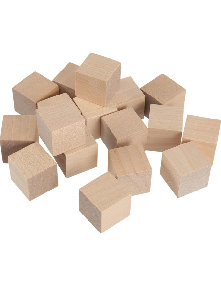 800 Cubos de Madera Natural ZEONHAK 1.9 cm para Manualidades 800 Cubos de Madera Natural ZEONHAK 1.9 cm para Manualidades