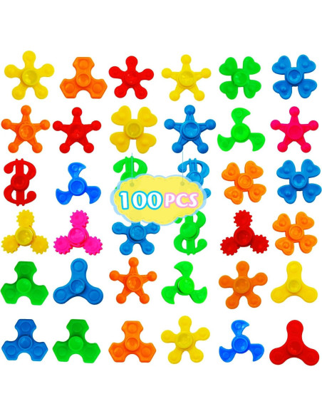 Paquete de 100 Mini Spinners Antiestrés LANQKUISZ - Juguetes para Aliviar Ansiedad Paquete de 100 Mini Spinners Antiestrés LANQKUISZ - Juguetes para Aliviar Ansiedad