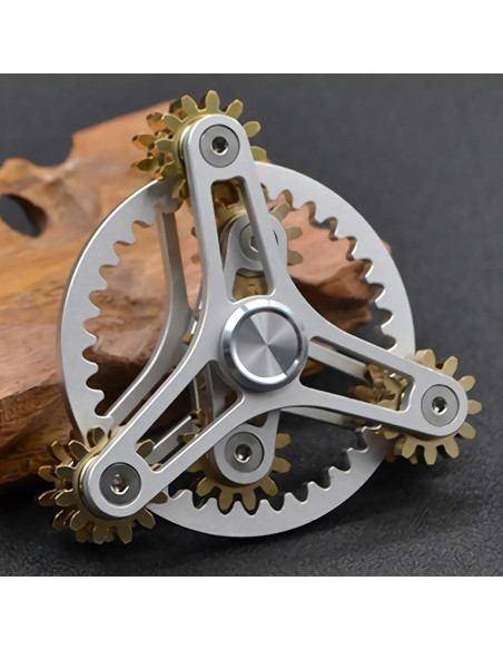 Spinner de Fidget Wewinn de Latón con Engranajes y 12 Rodamientos Spinner de Fidget Wewinn de Latón con Engranajes y 12 Rodamientos
