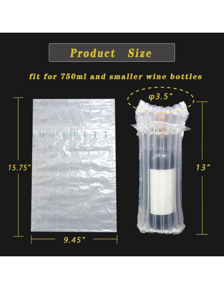 10 Fundas Protectoras para Botellas de Vino STAYWILD 10 Fundas Protectoras para Botellas de Vino STAYWILD