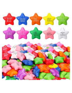 150 Pelotas Antiestrés Motivacionales Jenaai 14.2 cm Coloridas