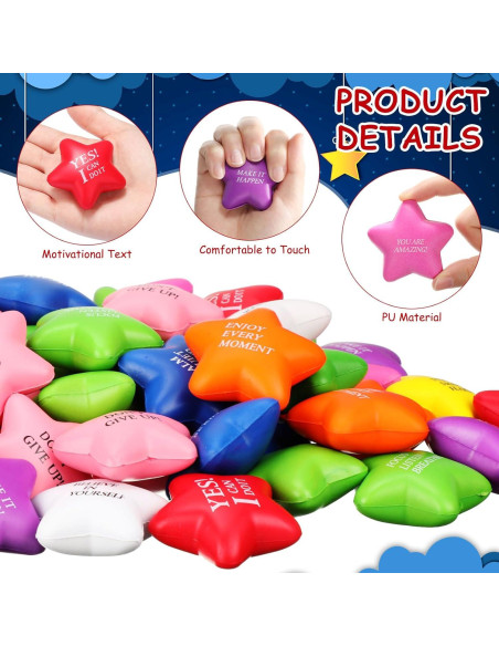 150 Pelotas Antiestrés Motivacionales Jenaai 14.2 cm Coloridas 150 Pelotas Antiestrés Motivacionales Jenaai 14.2 cm Coloridas