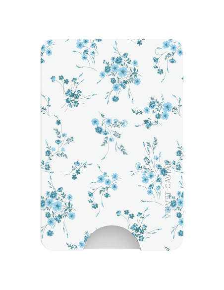Cartera Magnética Velvet Caviar Floral Azul para iPhone 12/13/14/15 Cartera Magnética Velvet Caviar Floral Azul para iPhone 12/13/14/15