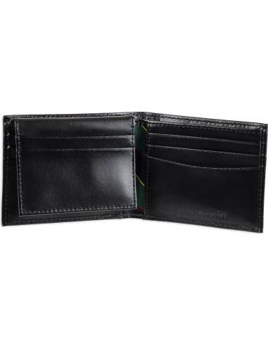 Cartera Bifold Hombre Tommy Hilfiger Negra con Ventana ID