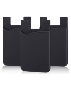 Soporte Adhesivo para Tarjetas Pofesun - 3 Fundas Silicona