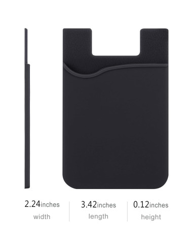 Soporte Adhesivo para Tarjetas Pofesun - 3 Fundas Silicona