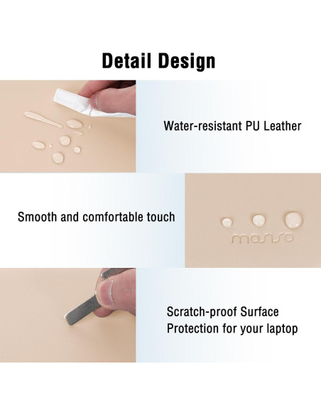 Funda para Laptop MOSISO 13" Albaricoque Cuero Sintético Funda para Laptop MOSISO 13" Albaricoque Cuero Sintético