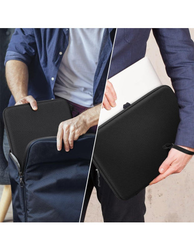 FINPAC Funda Dura Impermeable para Laptop 15-16" Negra