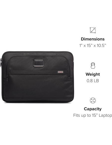 Funda para Laptop TUMI Alpha 3 - Nylon Balístico - Hasta 38.1 cm - Negro Funda para Laptop TUMI Alpha 3 - Nylon Balístico - Hasta 38.1 cm - Negro