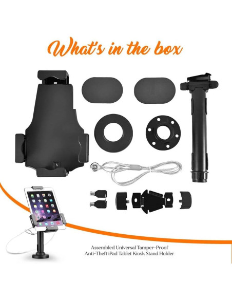 Soporte Antirrobo para Tabletas Pyle PSPADLK8 - Montaje en Mesa Soporte Antirrobo para Tabletas Pyle PSPADLK8 - Montaje en Mesa