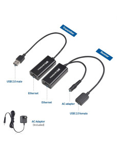 Extensor USB sobre Ethernet Cable Matters 150 pies 2.0 2