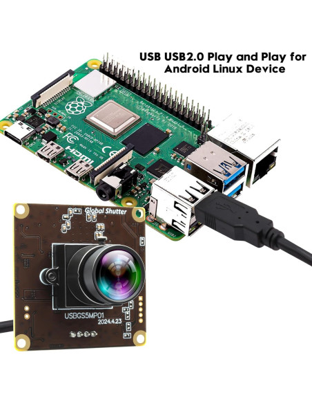 Cámara USB 5MP IFWATER 50FPS Global Sin Distorsión