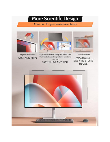 Pantalla de Privacidad Magnética 27" Mamol Antirreflejo