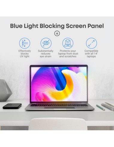 Protector de Pantalla VINTEZ 14" Luz Azul Anti-UV 2 Paquete