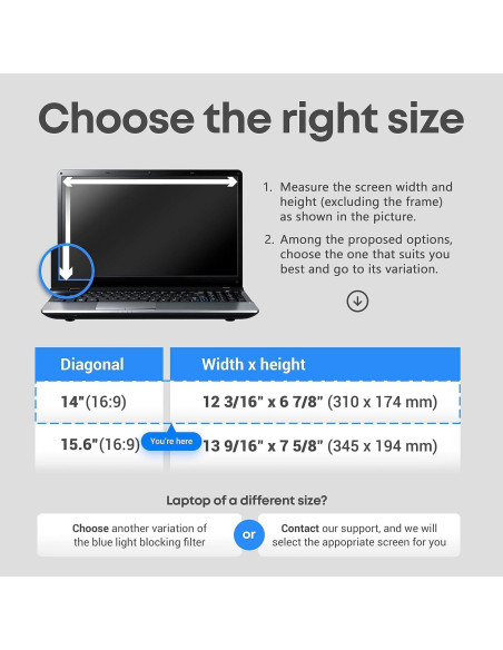 Protector de Pantalla VINTEZ 14" Luz Azul Anti-UV 2 Paquete Protector de Pantalla VINTEZ 14" Luz Azul Anti-UV 2 Paquete