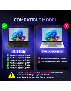 Filtro de Pantalla de Privacidad BROPGOD para Laptop Surface 13.5" 2