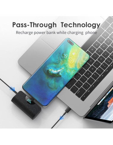 Banco de Energía Portátil USB-C 5200mAh Dongguan Negro