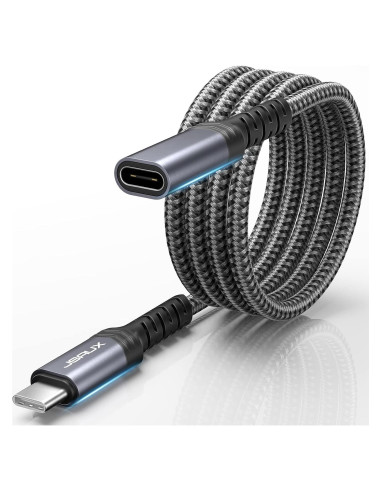 Cable Extensión USB C 2M JSAUX Carga Rápida 100W 10Gbps