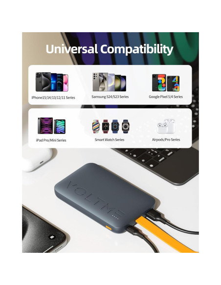 Cargador Portátil VOLTME 10000mAh Carga Rápida 22.5W USB-C Cargador Portátil VOLTME 10000mAh Carga Rápida 22.5W USB-C