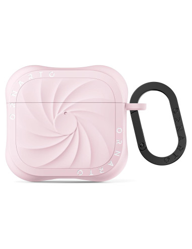 Funda Silicona ORNARTO Vortex para AirPods 4ta Gen - Rosa Tiza
