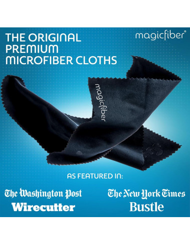 Kit de Limpieza de Gafas MagicFiber 17 Piezas - 2 Aerosoles 59ml + 15 Paños Microfibra