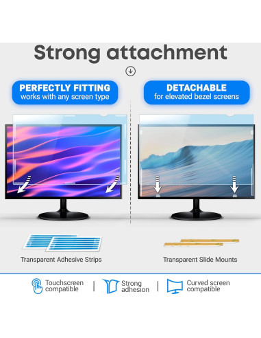 Protector de Pantalla Antirreflejo VINTEZ 22" Luz Azul