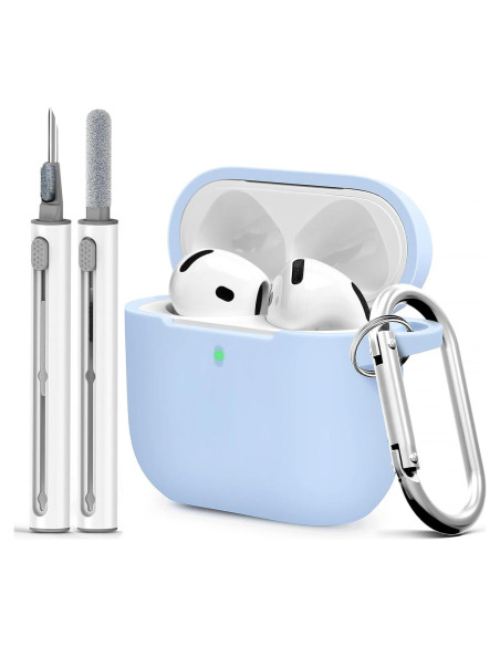 Funda de Silicona Linsaner para AirPods 4ta Generación con Kit de Limpieza Funda de Silicona Linsaner para AirPods 4ta Generación con Kit de Limpieza