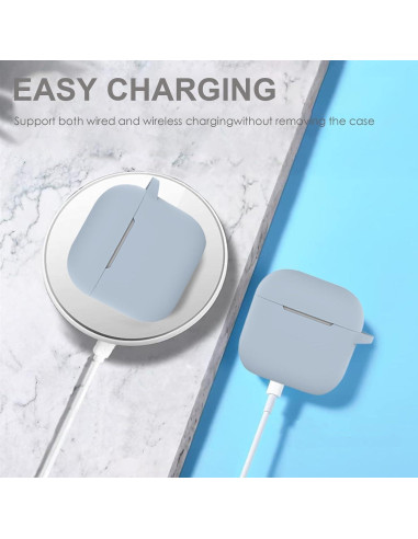 Funda de Silicona Linsaner para AirPods 4ta Generación con Kit de Limpieza