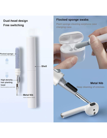 Funda de Silicona Linsaner para AirPods 4ta Generación con Kit de Limpieza Funda de Silicona Linsaner para AirPods 4ta Generación con Kit de Limpieza