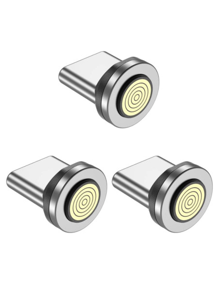 Adaptadores Magnéticos USB Tipo C EndlesShine 3 Paquete Carga Rápida Adaptadores Magnéticos USB Tipo C EndlesShine 3 Paquete Carga Rápida