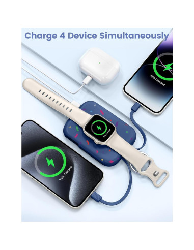 Cargador Portátil RORRY 5000mAh para iPhone y Apple Watch