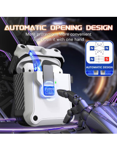 Funda Protectora R-fun para AirPods 1ra y 2da Generación Blanca 2